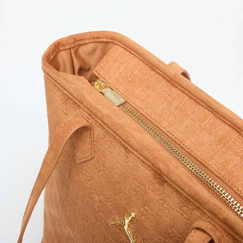 NIKE JORDAN SUEDE MONOGRAM TOTE