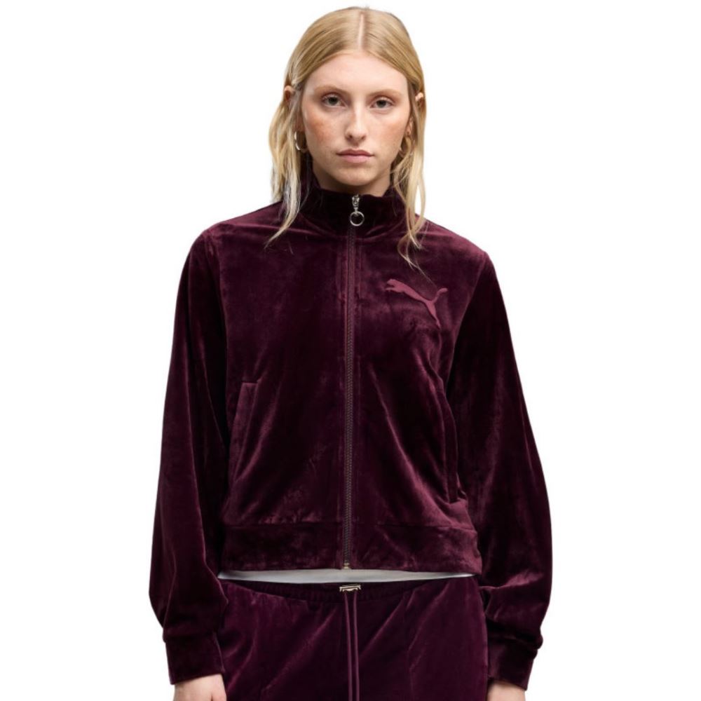 PUMA ESS ELEVATED VELOUR TRACKJACKET