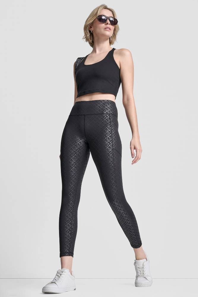 DKNY HIGH-RISE 7/8 PRINTED LEGGING