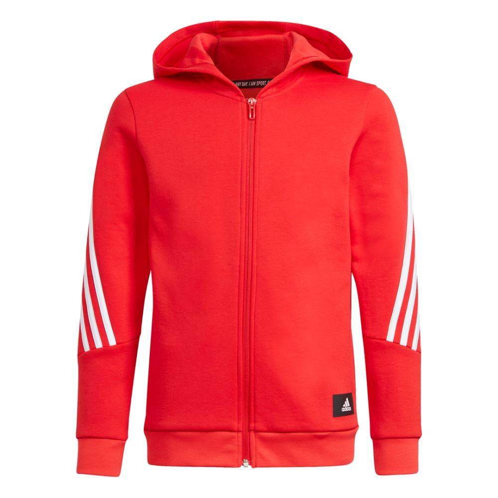 ADIDAS BOYS FUTURE ICONS 3-STRIPES FULL-ZIP HOODIE