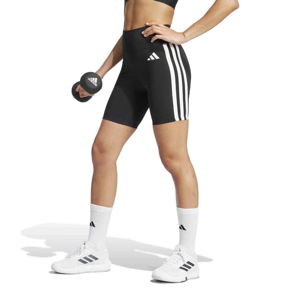 ADIDAS OPTIME ESSENTIALS WORKOUT 3-STRIPES SHORT LEGGINGS