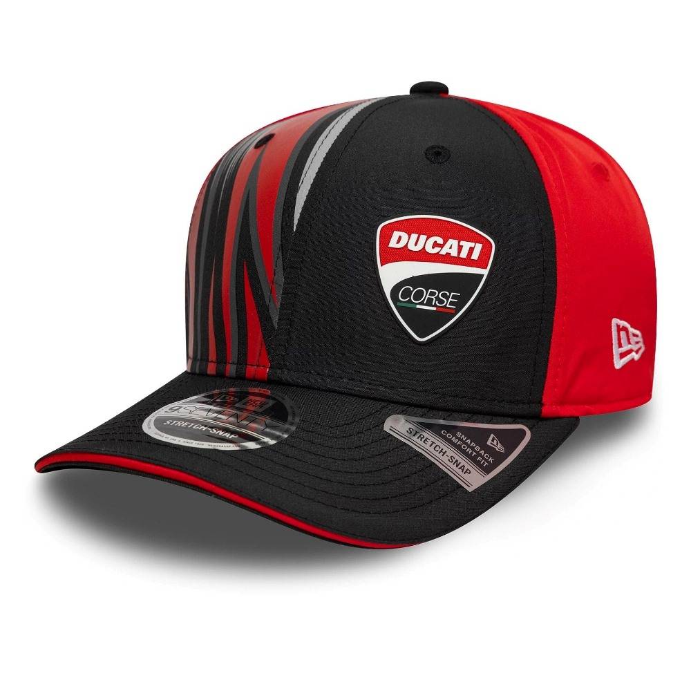 NEW ERA DUCATI MOTOR LOGO PRINT 9SEVENTY STRETCH SNAP CAP