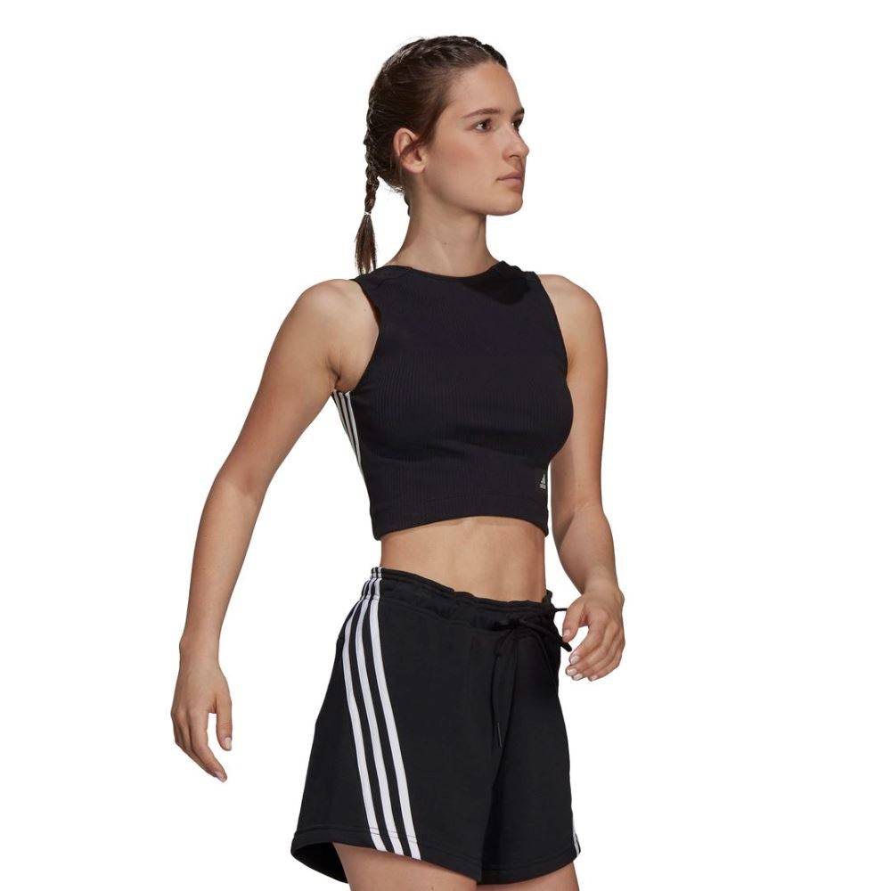 ADIDAS SPORTSWEAR CROPPED RIBBED TANK TOP