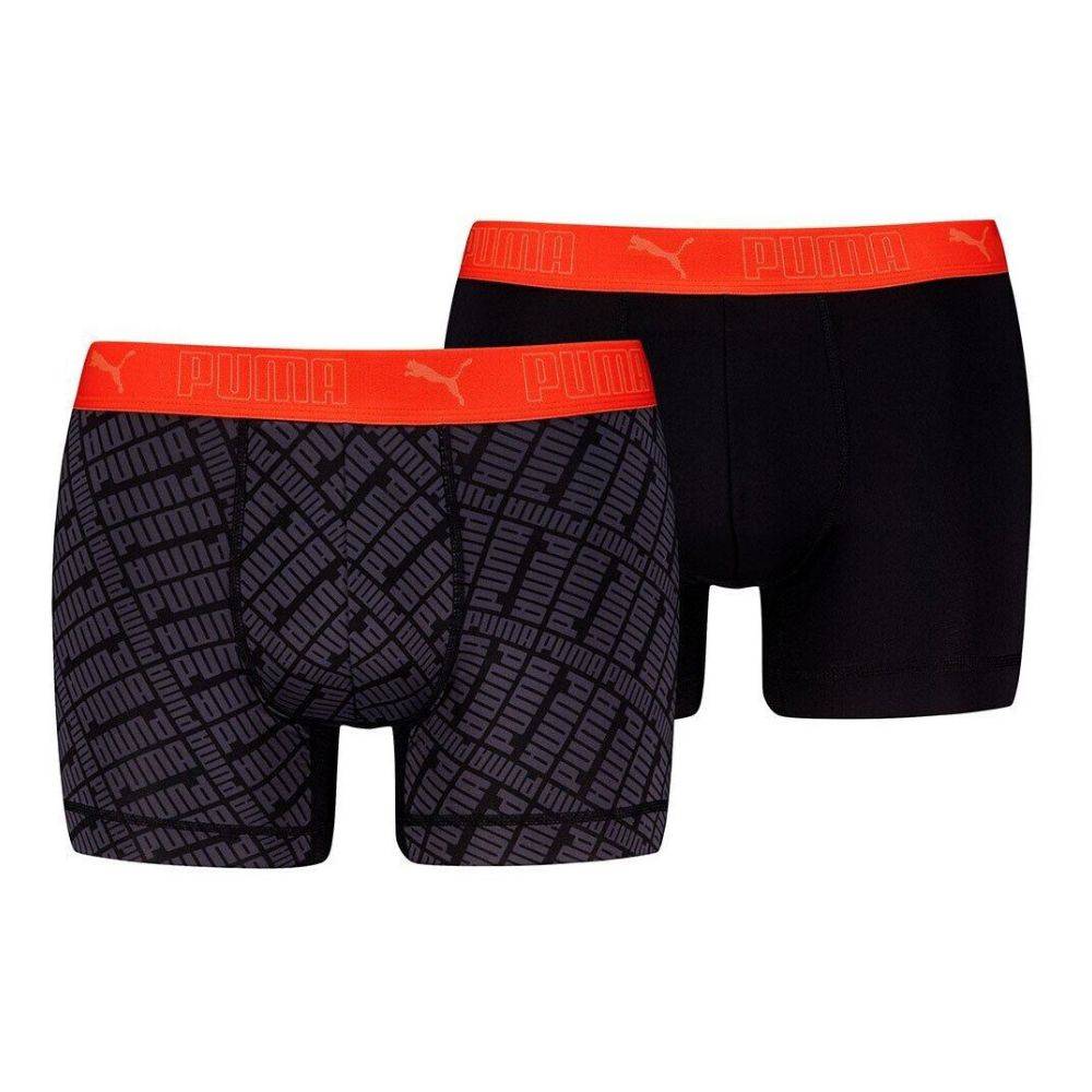 PUMA 938612 MEN SPORT LOGO PRINT BOXER 2P