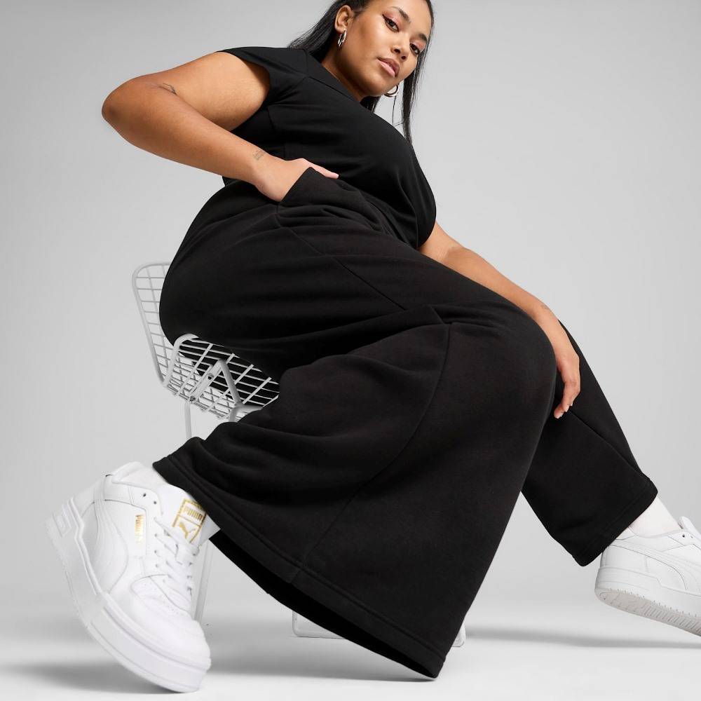 PUMA WARDROBE ESS RELAXED WIDE LEG SWEATPANTS TR