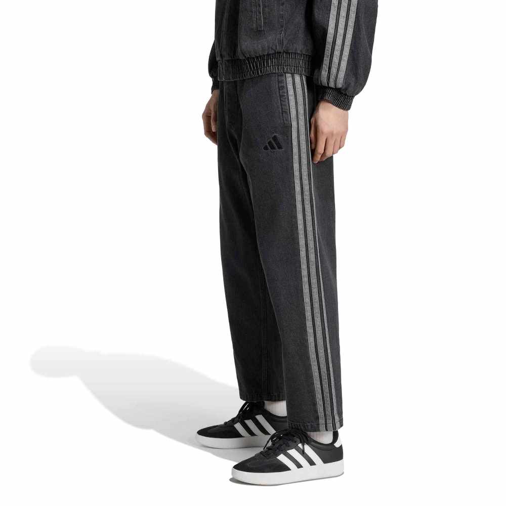ADIDAS M STADIUM REGULAR FIT DENIM FULL LENGTH OPEN HEM TRACK PANTS