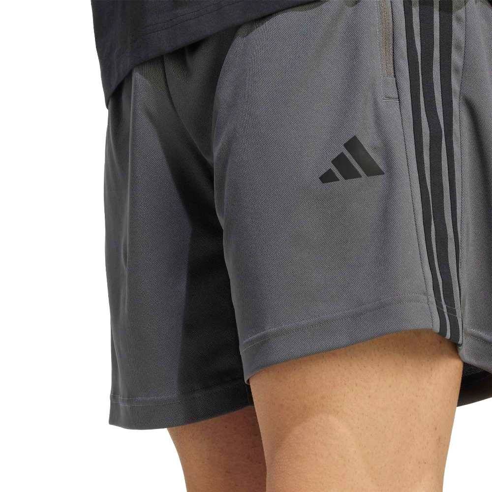 ADIDAS M WORKOUT ESSENTIALS BASE 3-STRIPES PIQUE 7 INCH SHORTS