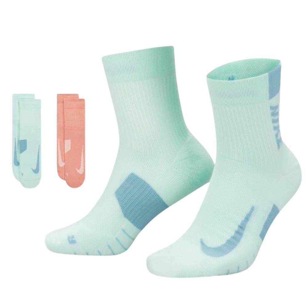 NIKE MULTIPLIER ANKLE 2-PAIRS SOCK