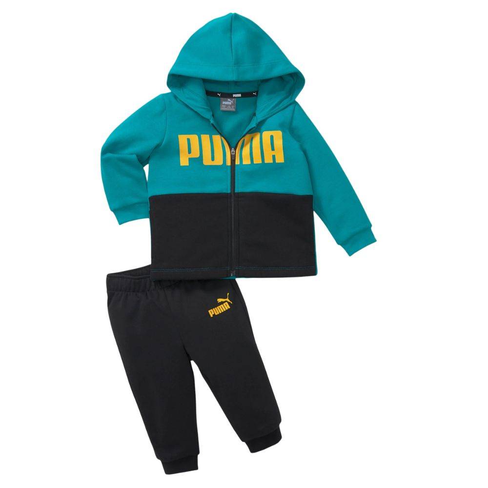 PUMA MINICATS COLORBLOCK INFANT JOGGER SUIT