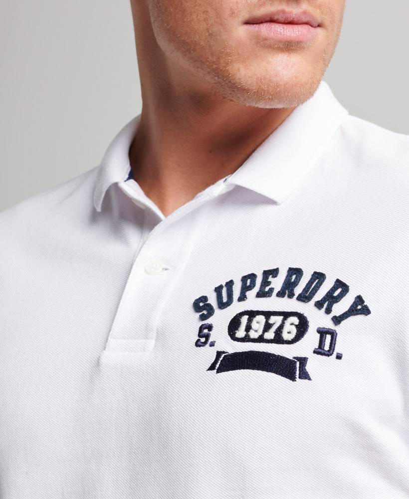 SUPERDRY SUPERSTATE APPLIQUE CLASSIC FIT POLO SHIRT