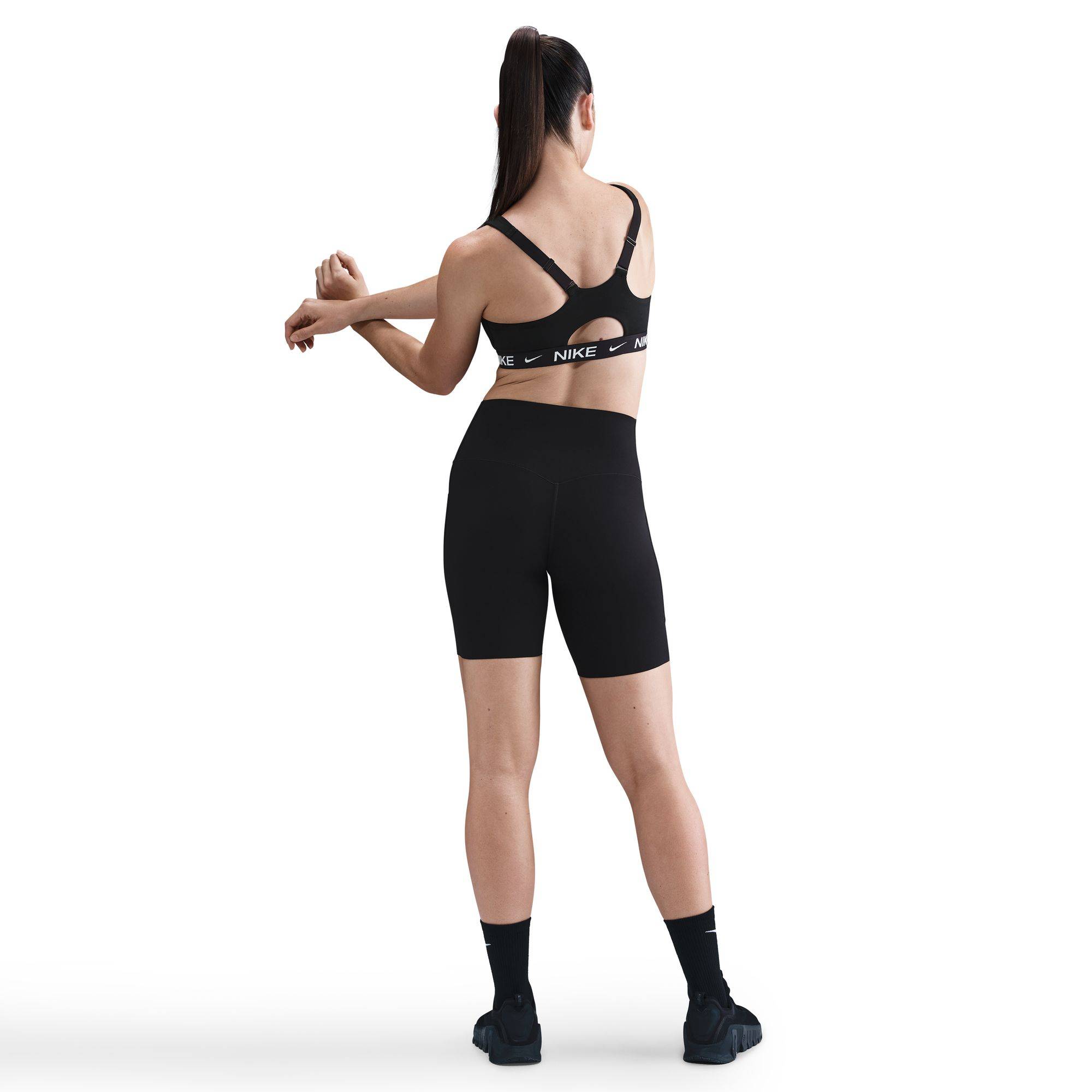 NIKE INDY PADDED FRONT-ZIP SPORT BRA