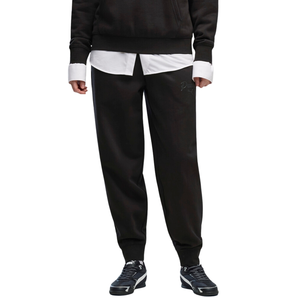 PUMA ESS SCRIPT COMFORT SWEATPANTS FL CL