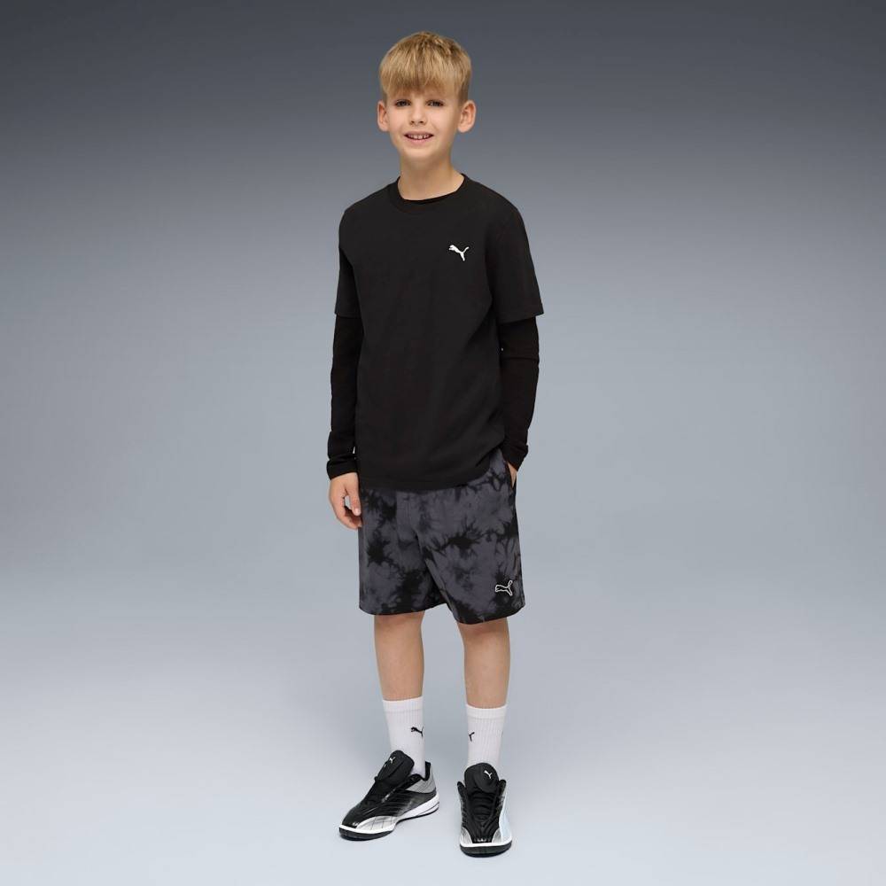 PUMA ESS ELEVATED RELAXED TIE-DYE SHORTS TR