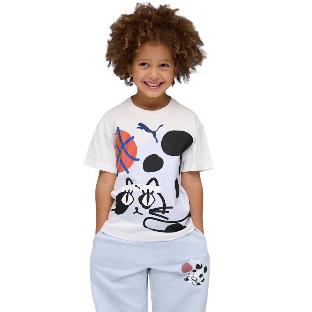 PUMA SPORTY CATS RELAXED GRAPHIC TEE PS