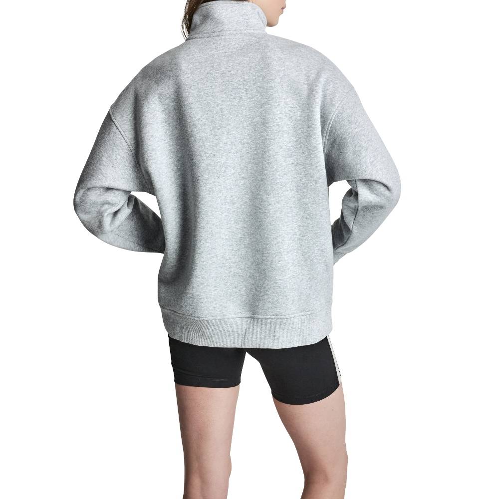 DKNY CAMPUS PATCH OVERSIZED QUARTER-ZIP