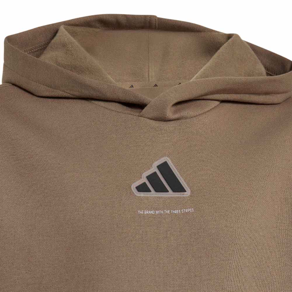 ADIDAS BOYS SLOGAN FLEECE HOODIE