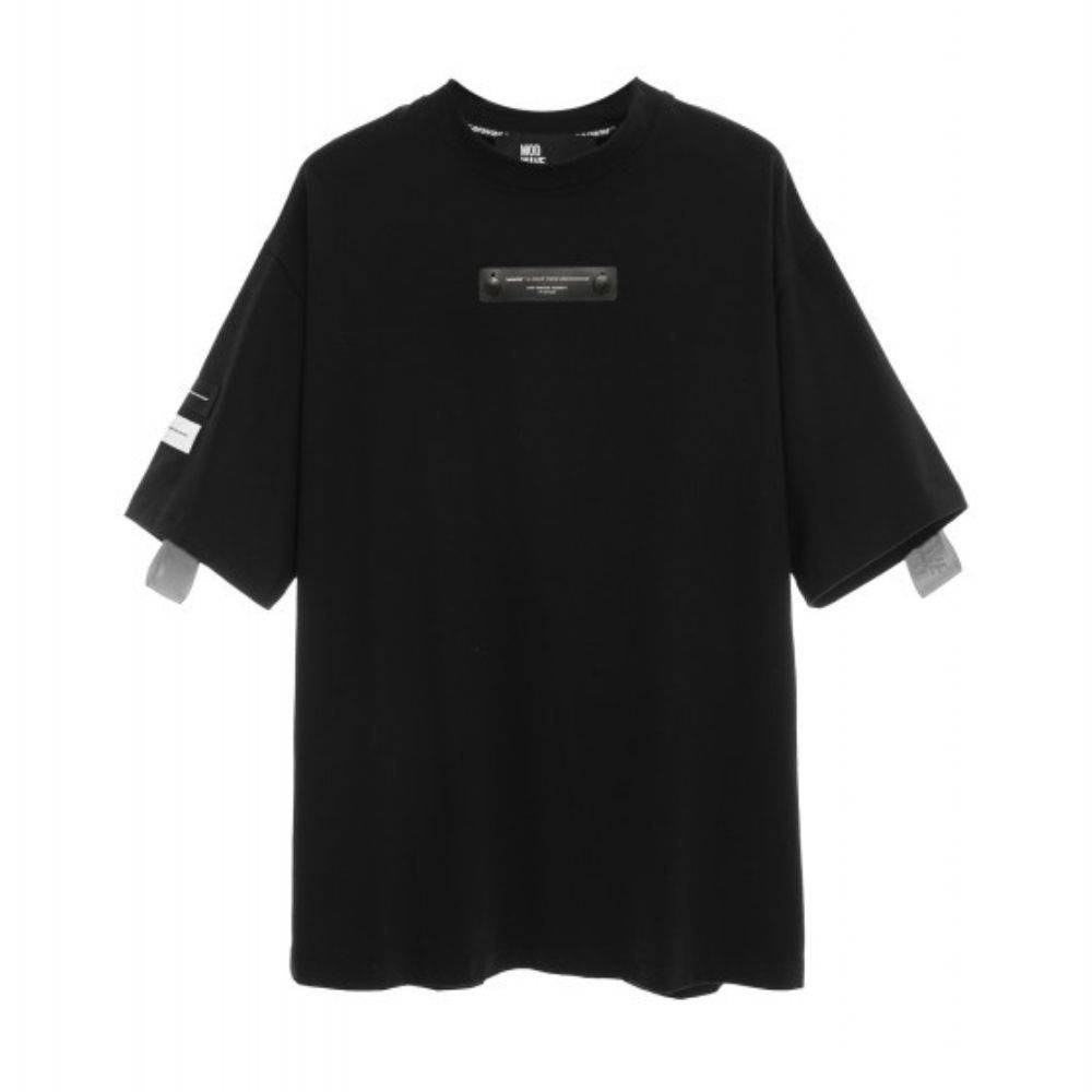 MWM BLACK METAL TAPE DETAIL REGULAR FIT TEE