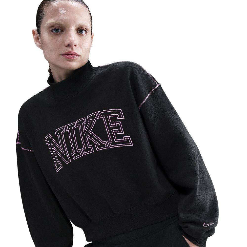 NIKE NSW PHOENIX FLEECE LOGO MOCK NECK