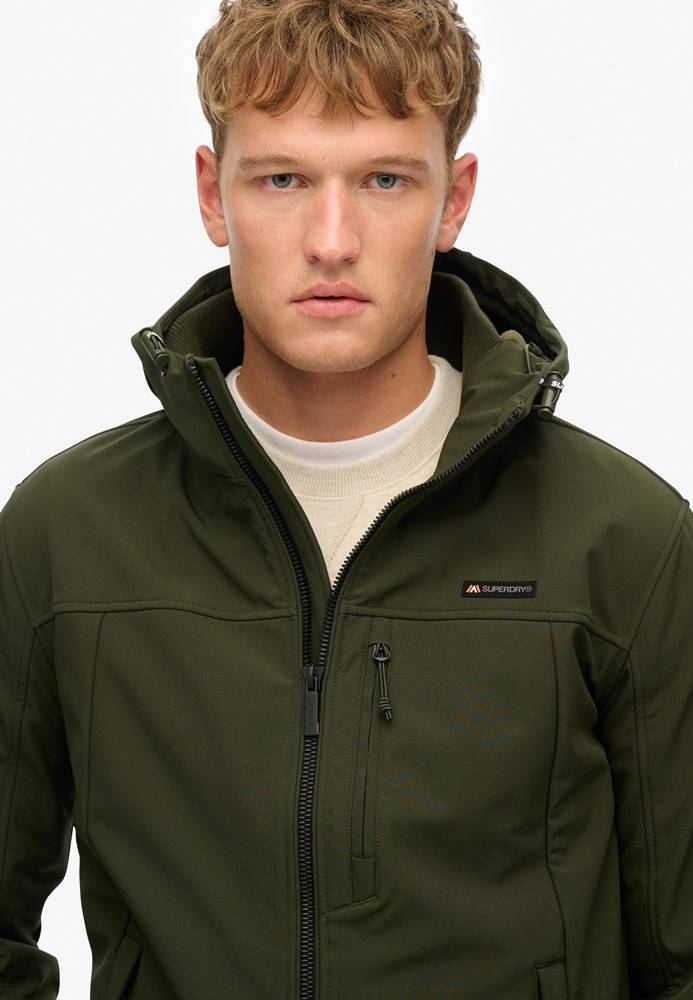 SUPERDRY HOODED SOFT SHELL TREKKER JACKET