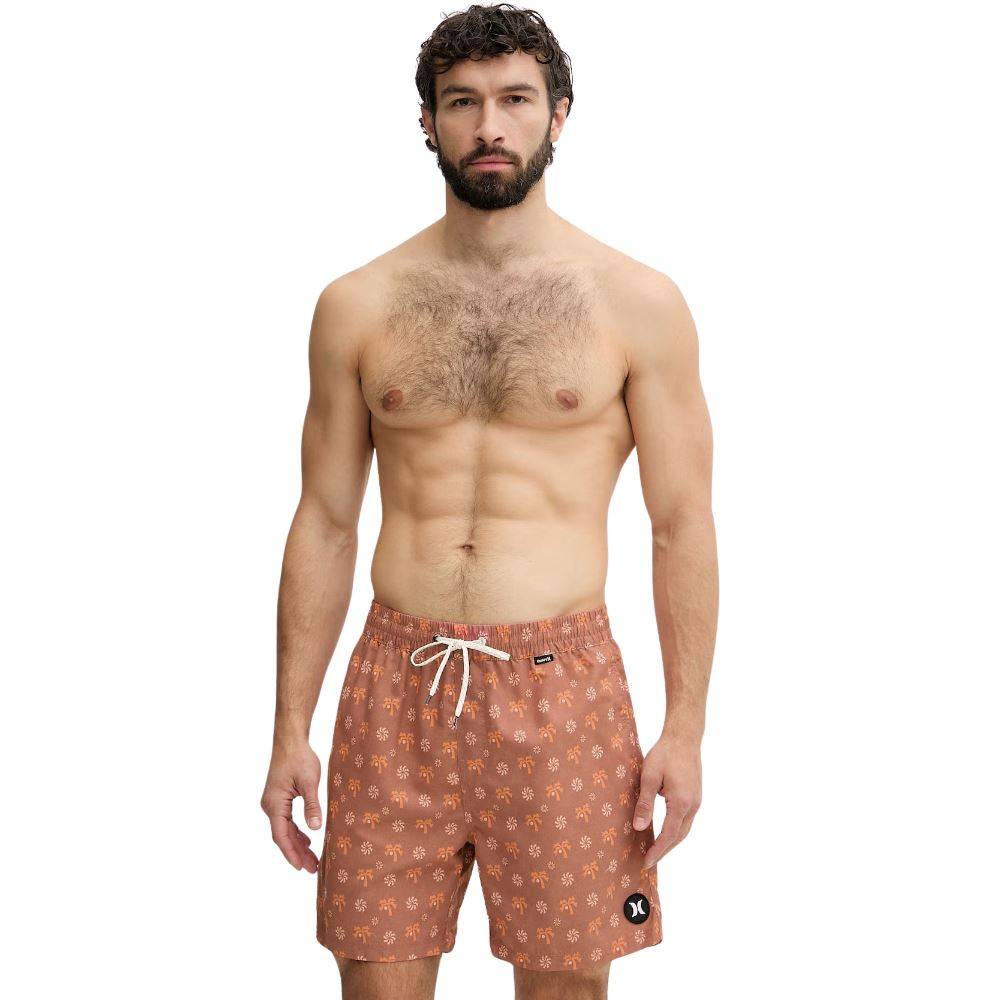 HURLEY M VOLLEY ICON PRINTING PRESS COCONUT SWIMSHORT