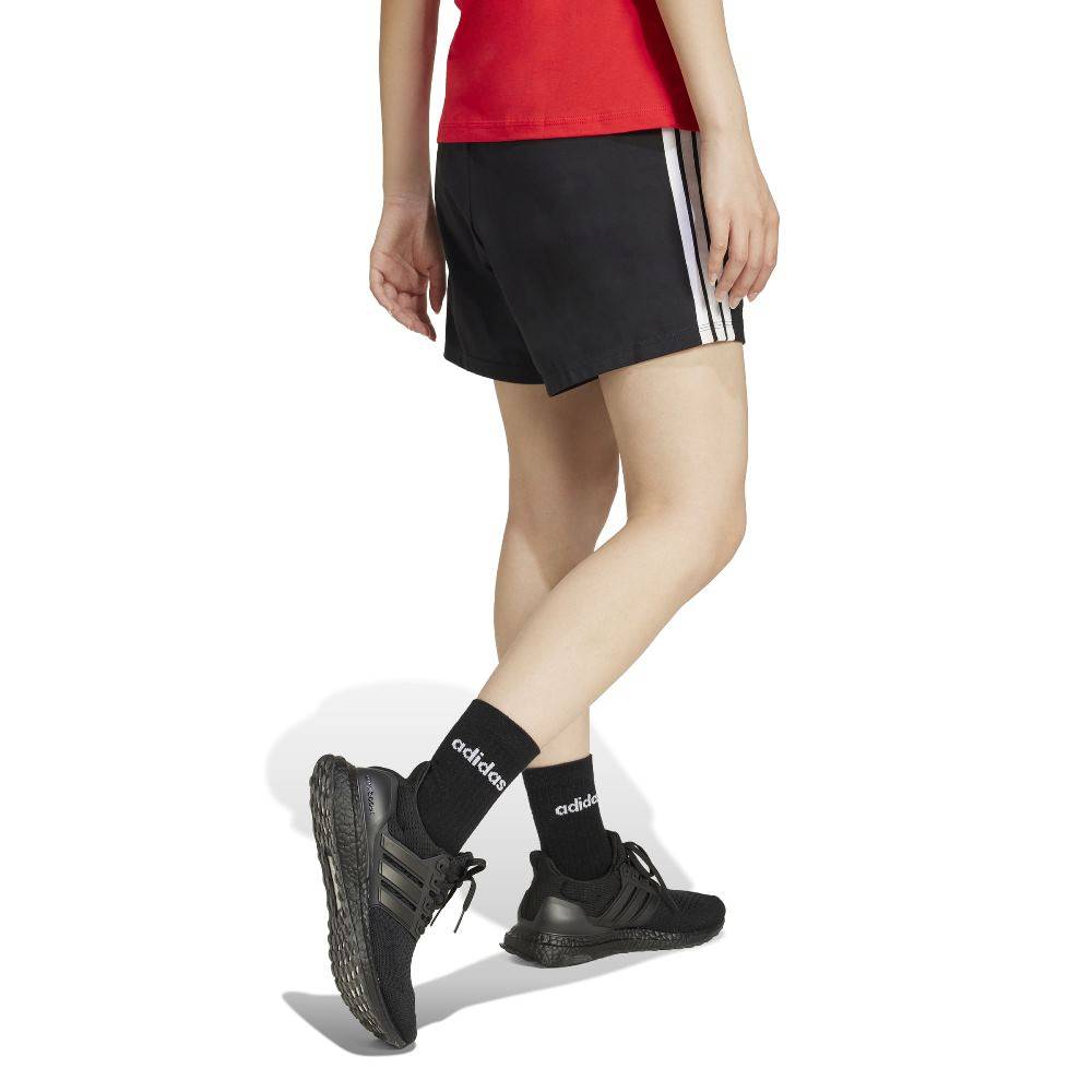 ADIDAS ESSENTIALS 3-STRIPES COTTON SHORTS