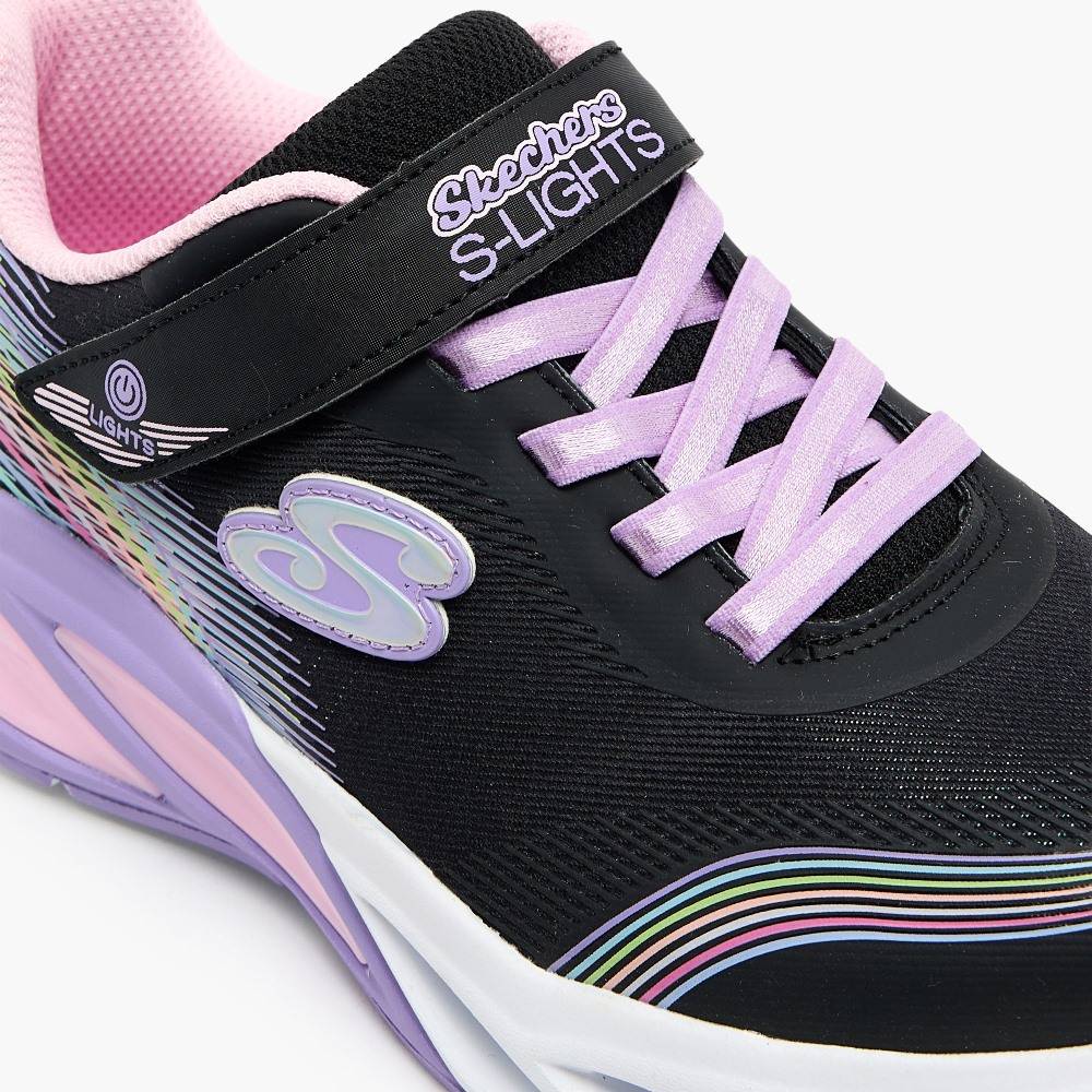 SKECHERS COSMIC GLOW: RAINBOW BEAM GIRLS SHOES