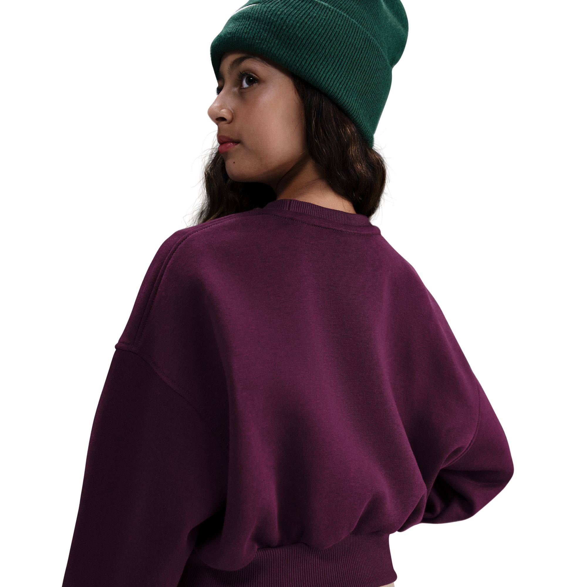 NIKE GIRLS NSW FLEECE BOXY CREW-NECK