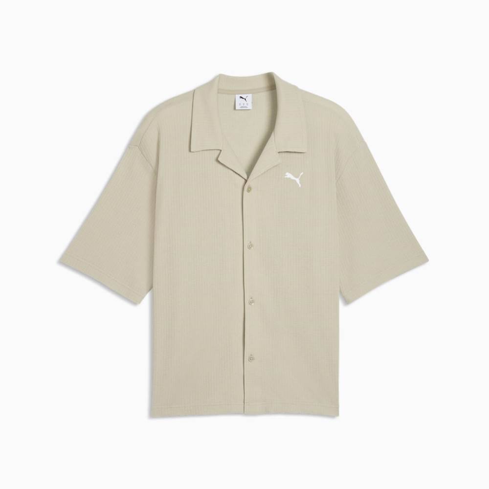 PUMA WARDROBE ESS WAFFLE BOXY SHIRT