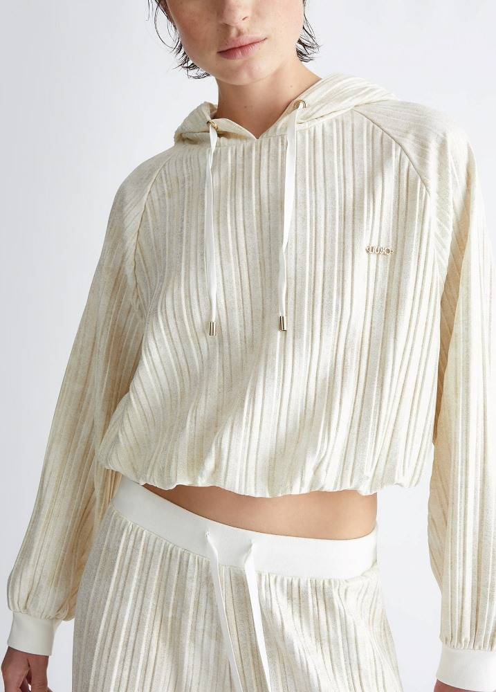 LIU JO PLEATED SWEATSHIRT
