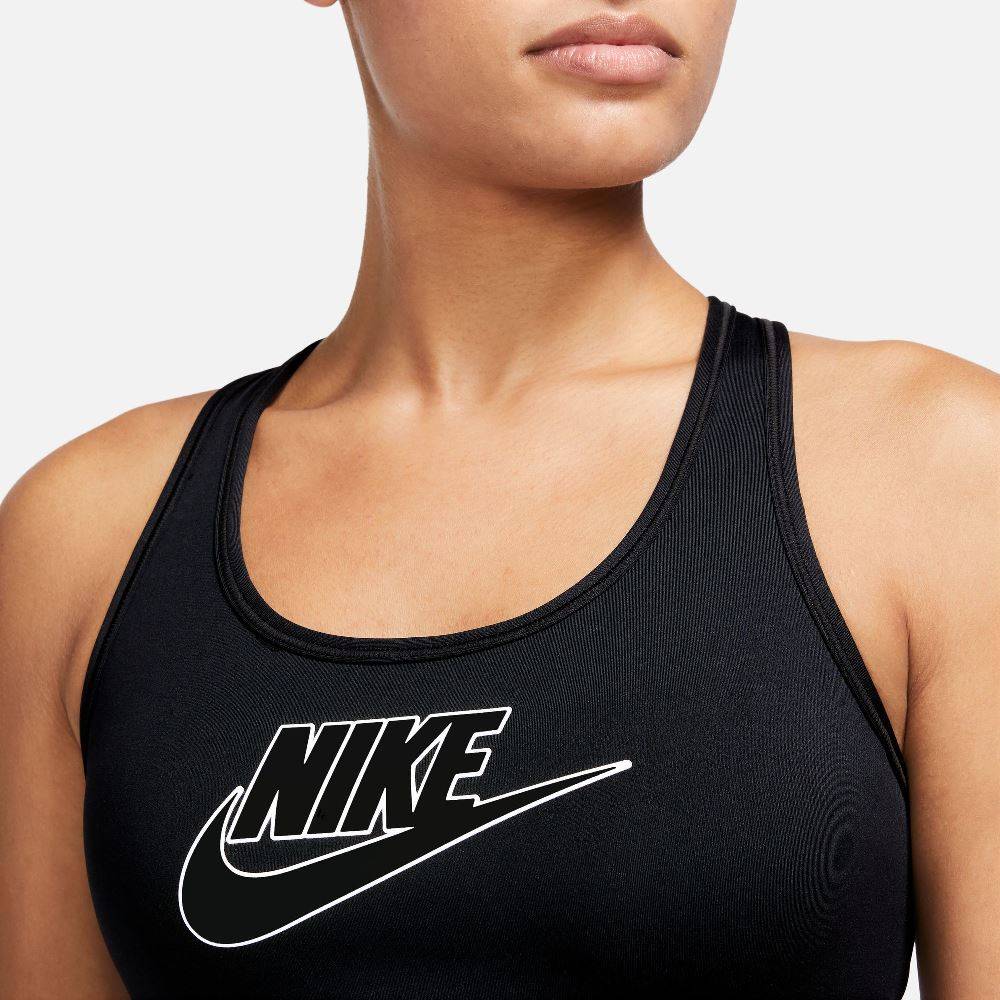 NIKE WOMENS SWOOSH MEDIUM SUPPORT FUTURA BRA