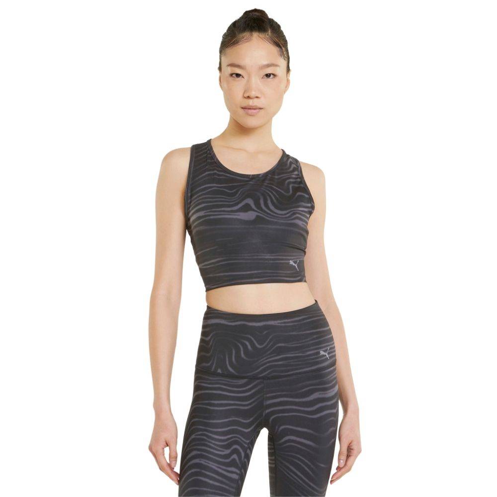 PUMA STUDIO ALL-OVER-PRINT CROP TANK