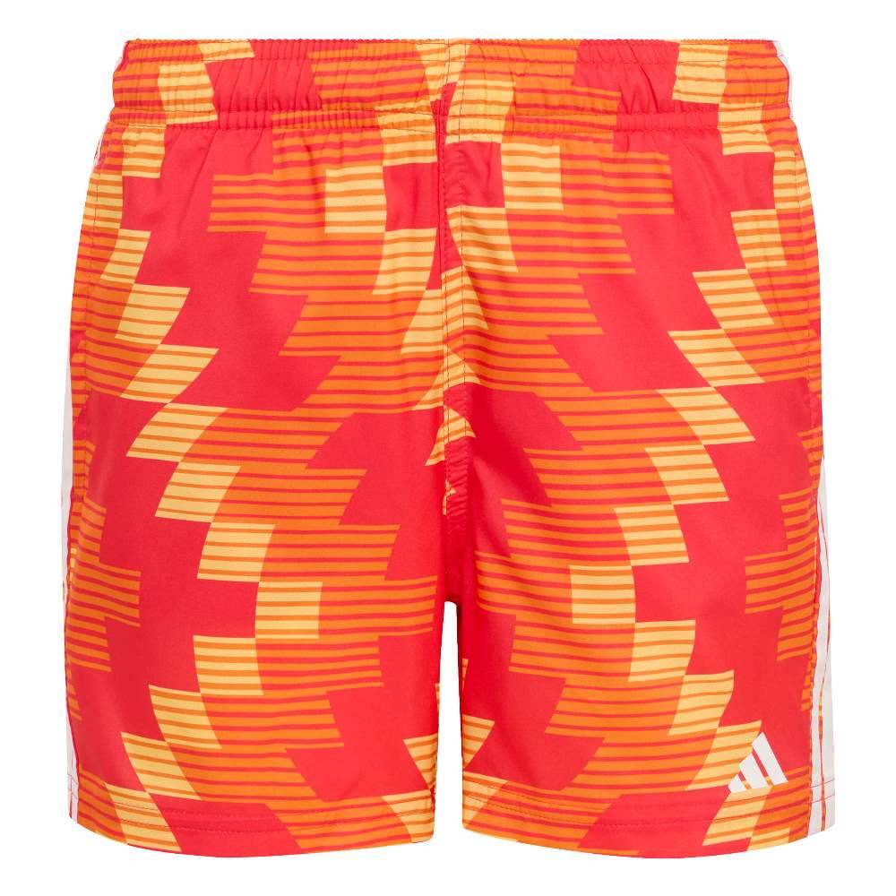 ADIDAS BOYS FOOTBALL-INSPIRED GRAPHIC SWIM SHORTS