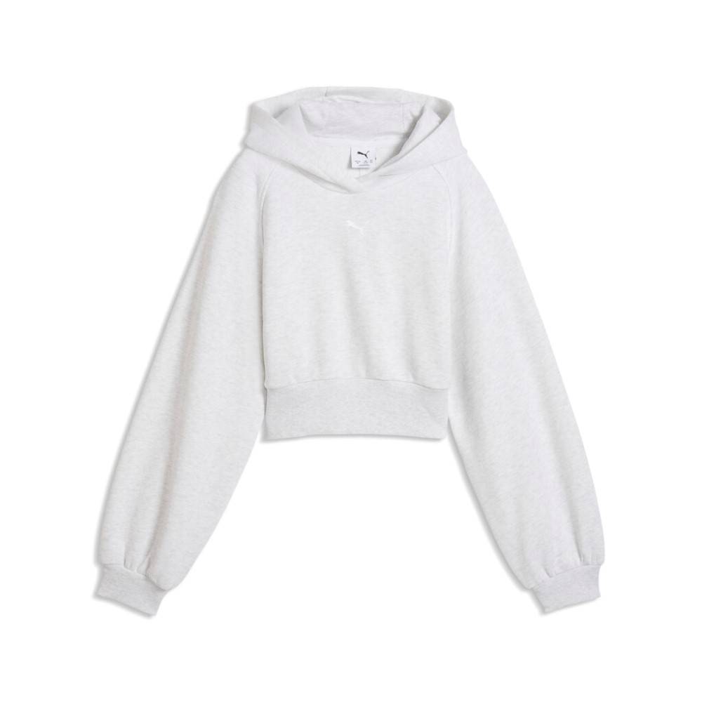 PUMA ESS RELAXED CROPPED BALLOON SLEEVE HOODIE TR G