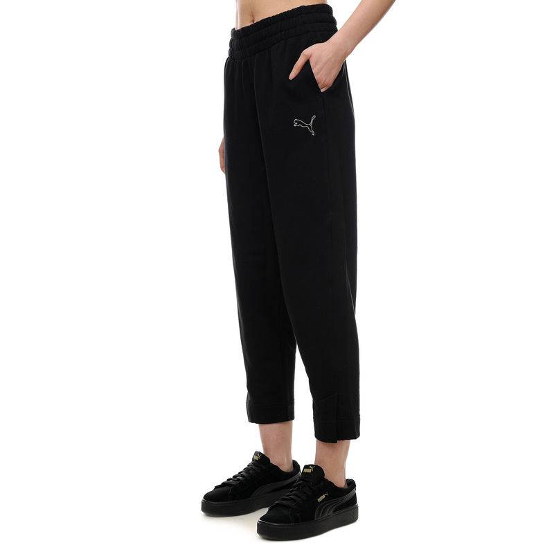 PUMA WOMENS HIGH-WAIST JOGGER PANTS