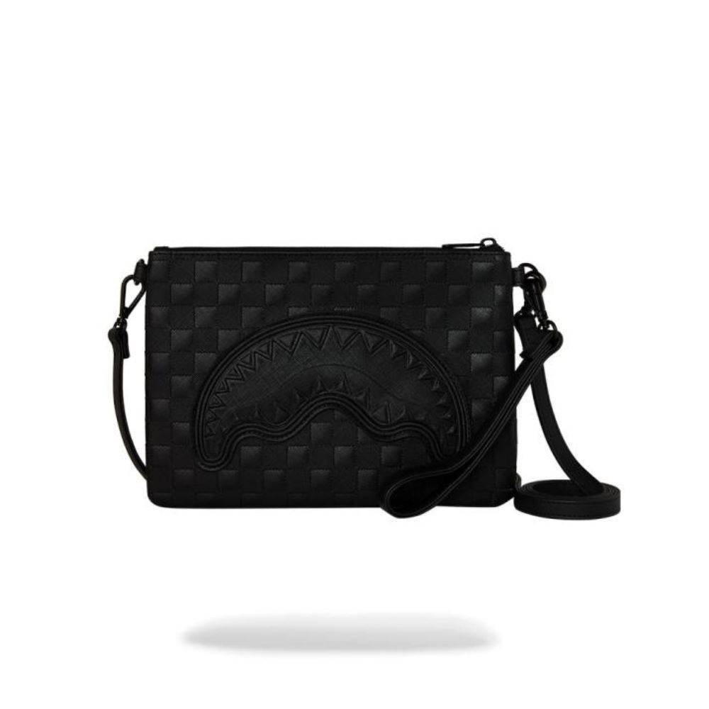 SPRAYGROUND RAISED CHECK CROSSOVER CLUTCH