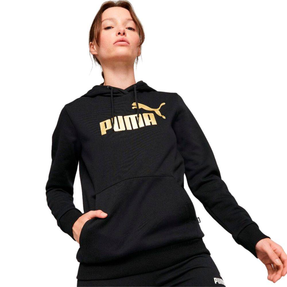 PUMA ESS+ METALLIC WOMENS HOODIE