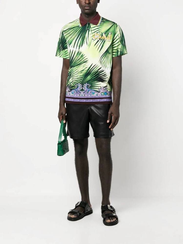 JUST CAVALLI GRAPHIC PRINT LOGO SHIRT
