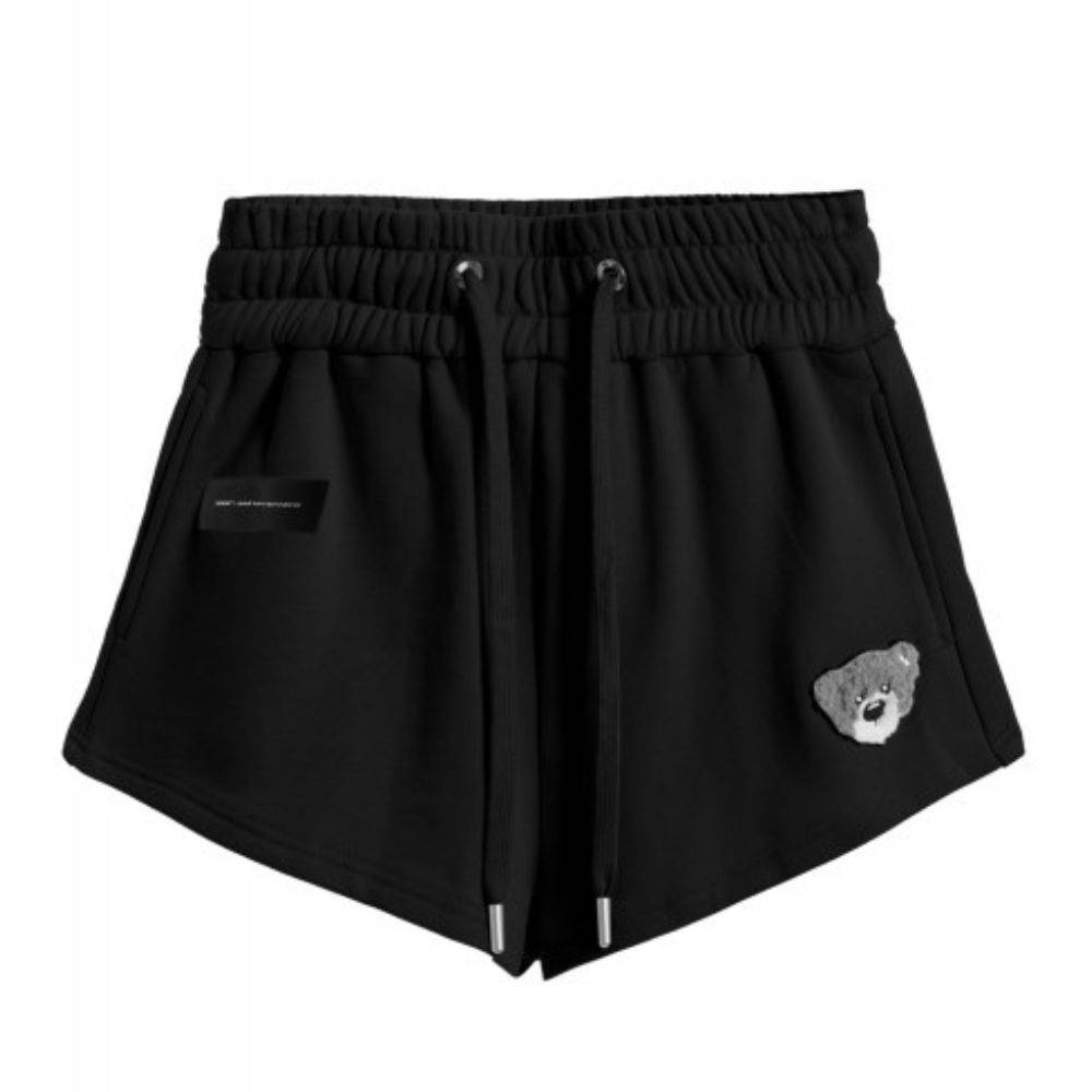 MWM TEDDY BEAR FLOCK PATCH REGULAR FIT SHORTS WOMEN