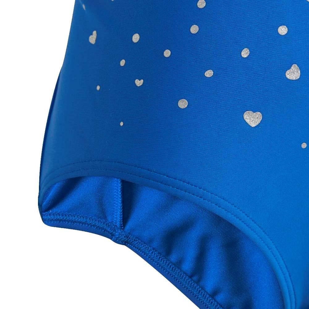 ADIDAS LITTLE GIRLS GLITTER V-BACK SWIMSUIT