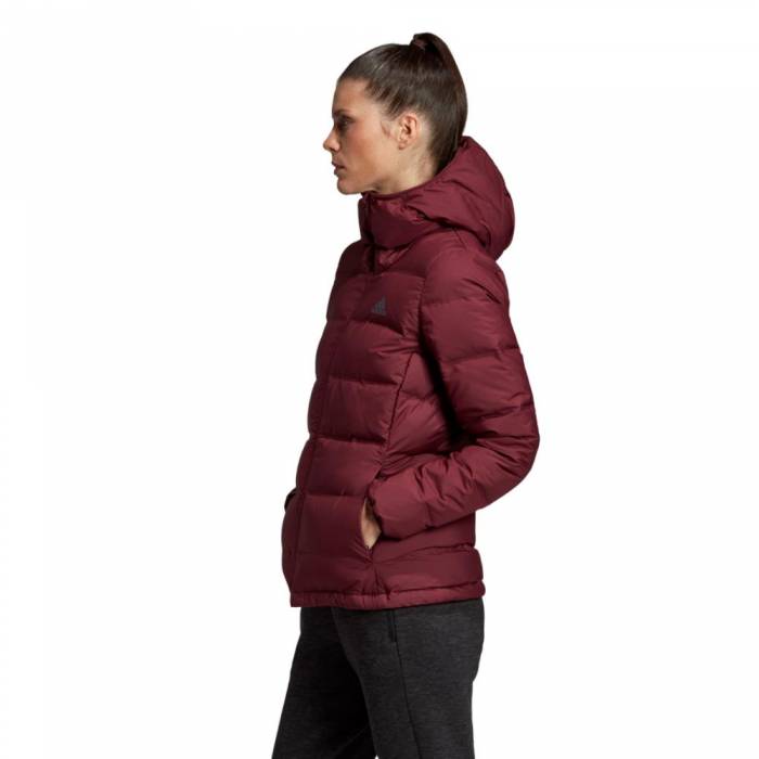 ADIDAS HELIONIC DOWN HOODED JACKET WOMENS