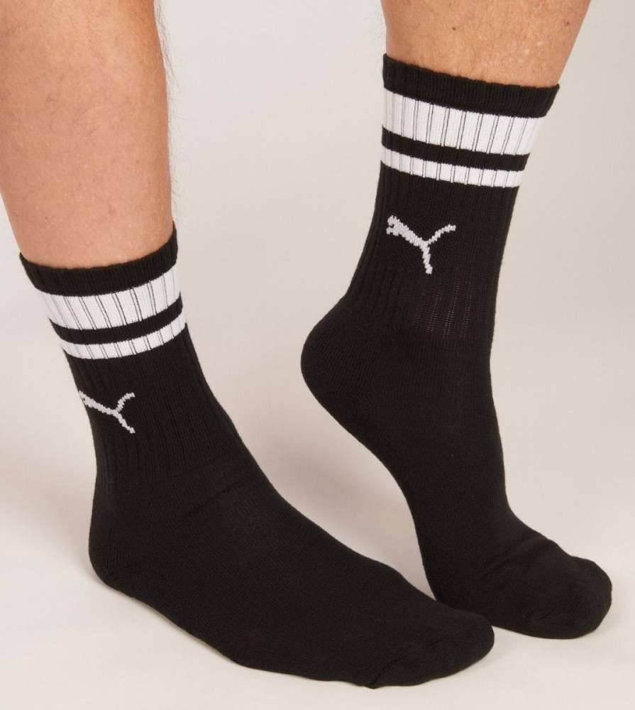 PUMA CREW HERITAGE STRIPE 2-PAIRS SNEAKER SOCKS