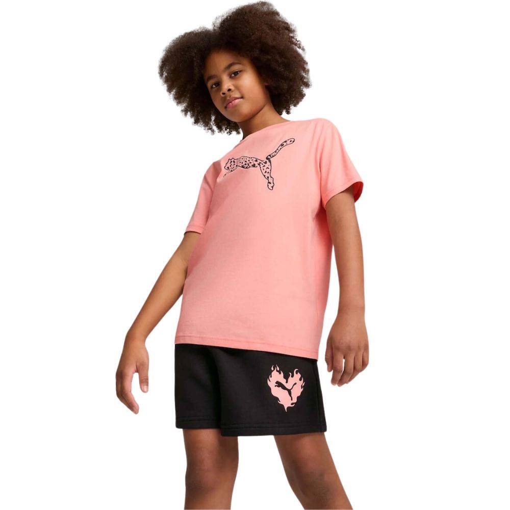 PUMA FLAMING LOVE TEE AND SHORTS SET G