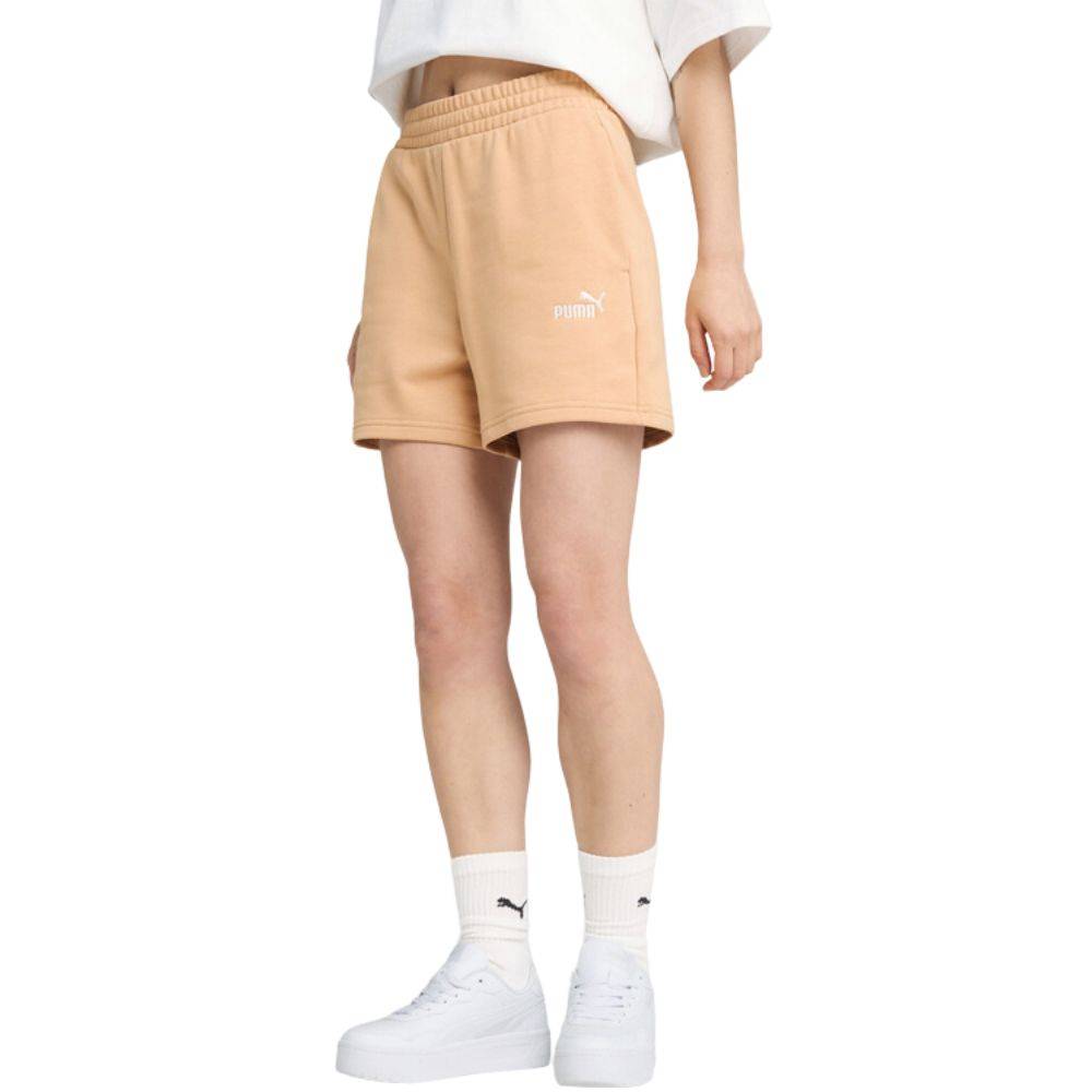 PUMA ESS SMALL NO. 1 LOGO 5'' HIGH-WAIST SHORTS TR (S)