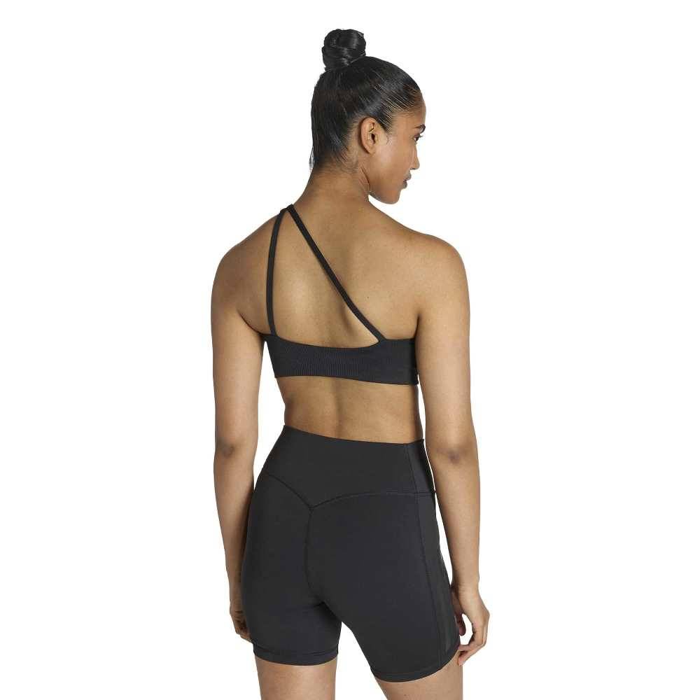ADIDAS OPTIME WORKOUT RIB ONE SHOULDER LIGHT SUPPORT BRA