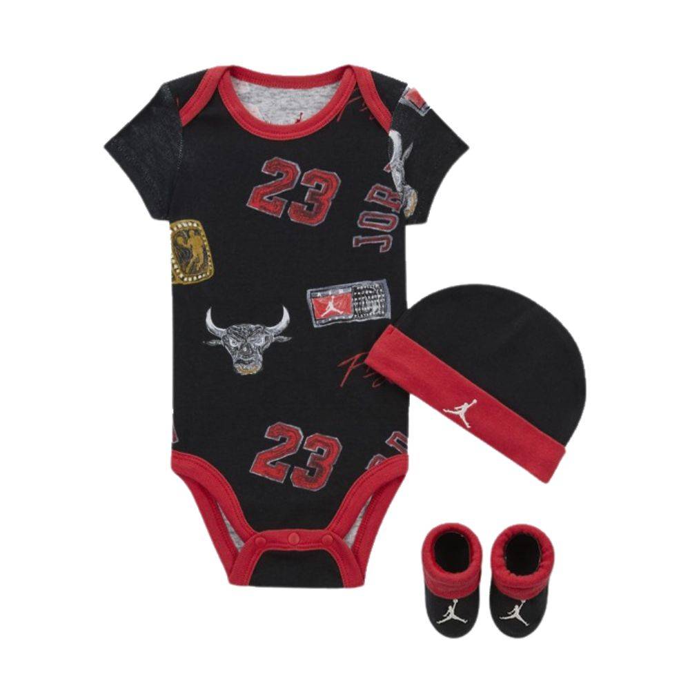 NIKE JORDAN BABY MJ ESSENTIALS AOP 3PC SET