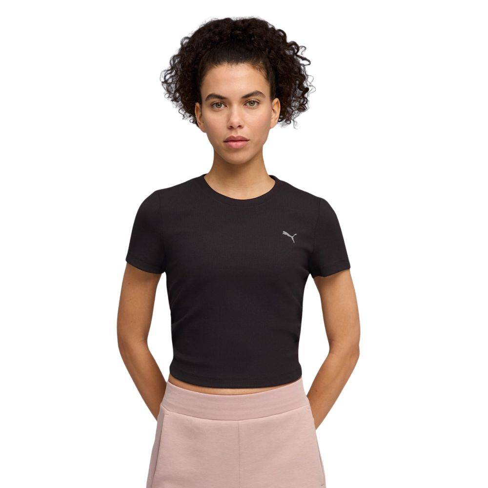 PUMA W CLOUDSPUN RIB TEE