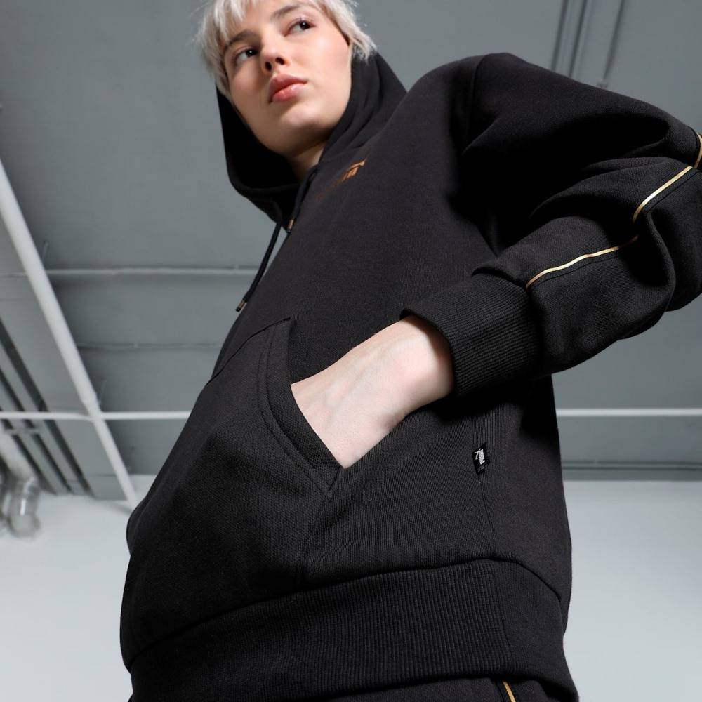 PUMA ESS TAPE MINIMAL GOLD HOODIE FL