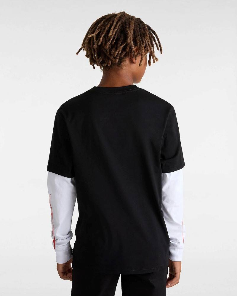 VANS BOYS FLAME THROWER 2FER T-SHIRT
