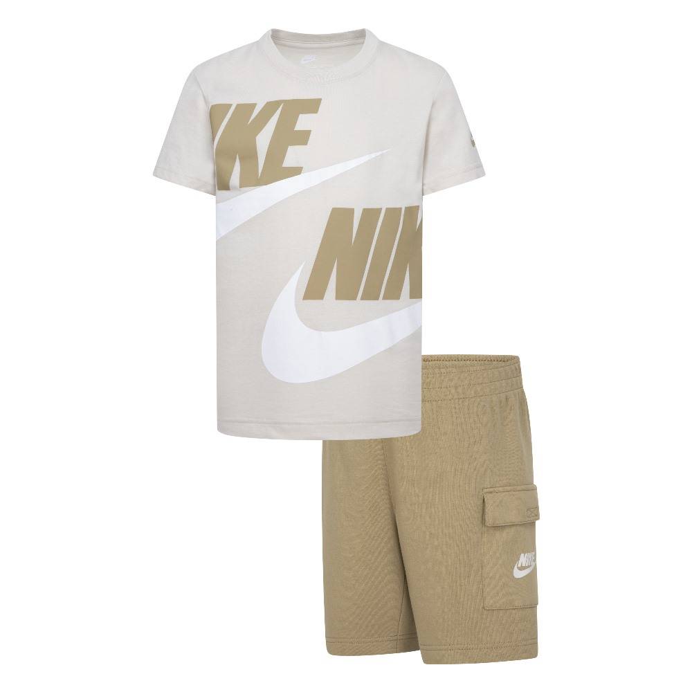 NIKE LITTLE KIDS NSW HBR CARGO SHORT SET