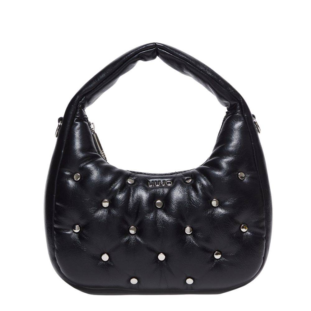 LIU JO STUDDED GLOSSY HANDBAG